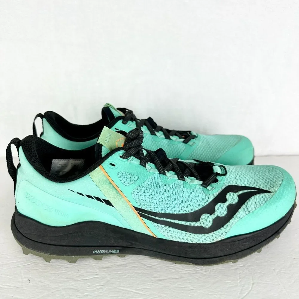 Saucony Xodus Ultra Trail Running Shoes Cool Mint Men's Size 11 PWR Trac Sole